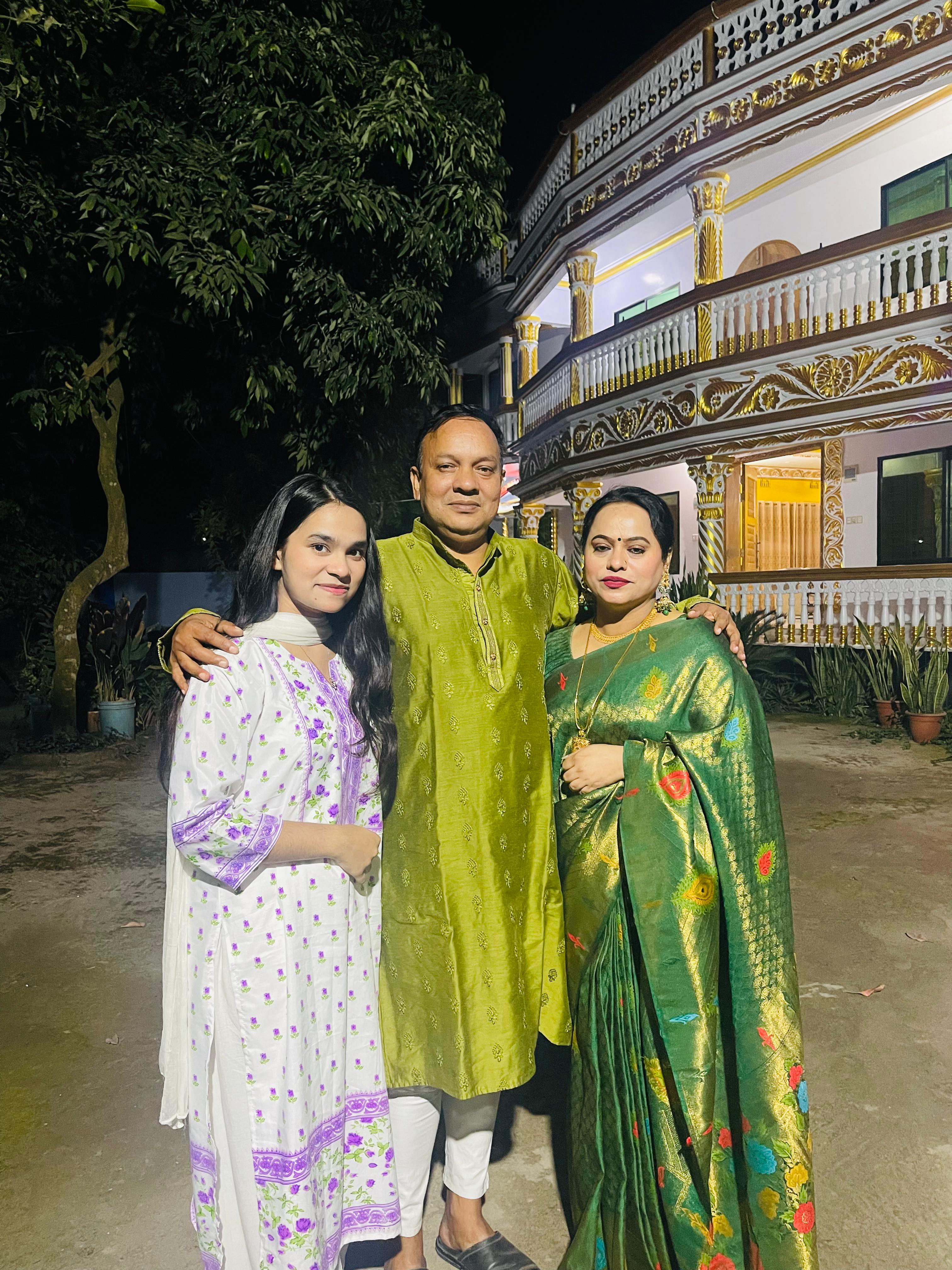 The family at home